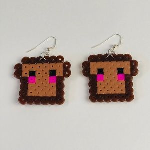 Super cute french toast handmade earrings